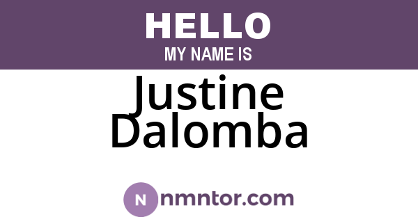 Justine Dalomba