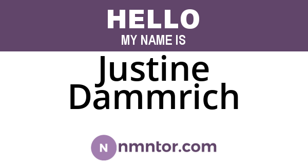 Justine Dammrich