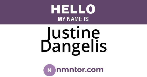 Justine Dangelis
