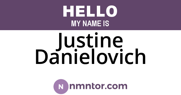 Justine Danielovich