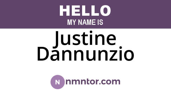 Justine Dannunzio