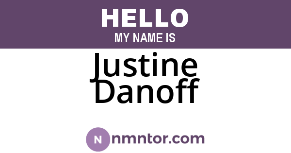 Justine Danoff
