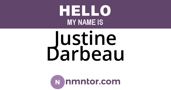 Justine Darbeau