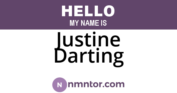 Justine Darting