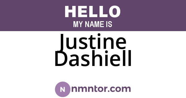 Justine Dashiell