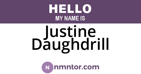 Justine Daughdrill