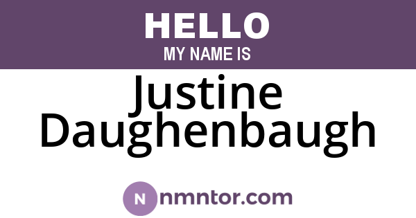 Justine Daughenbaugh
