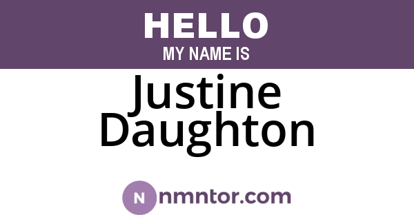 Justine Daughton