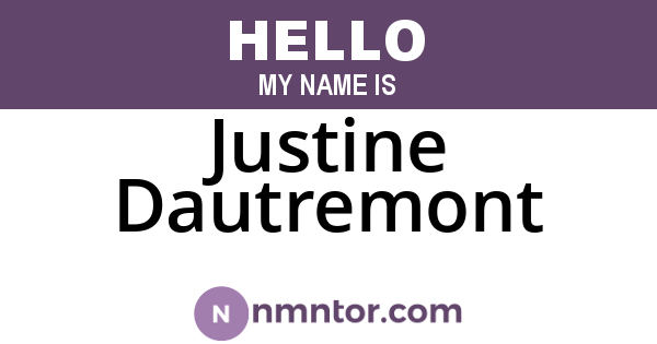 Justine Dautremont