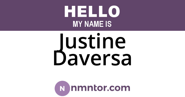 Justine Daversa