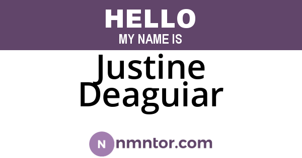 Justine Deaguiar