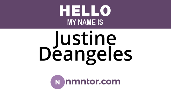 Justine Deangeles