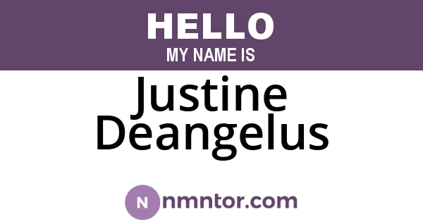 Justine Deangelus