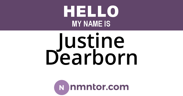 Justine Dearborn