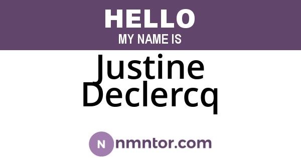 Justine Declercq