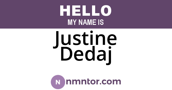 Justine Dedaj