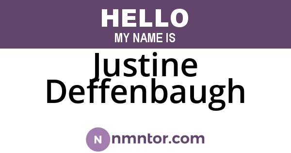 Justine Deffenbaugh