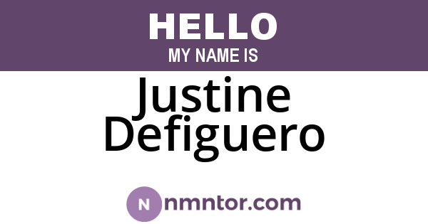 Justine Defiguero