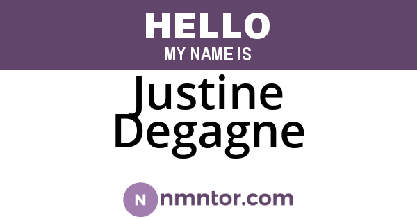 Justine Degagne