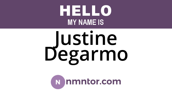 Justine Degarmo