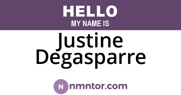 Justine Degasparre