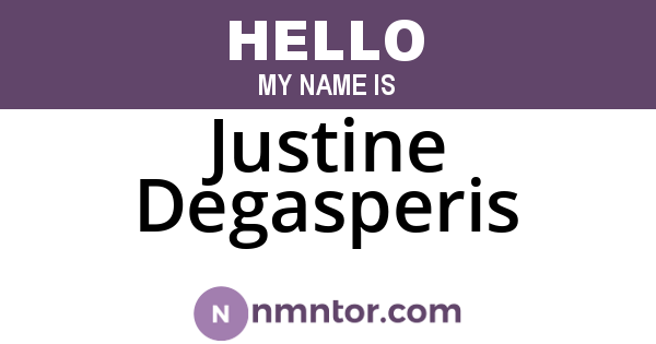Justine Degasperis