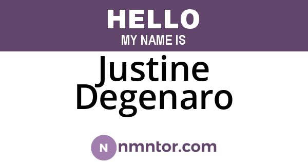 Justine Degenaro