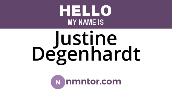 Justine Degenhardt
