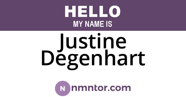 Justine Degenhart