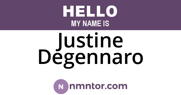 Justine Degennaro