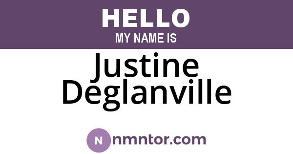 Justine Deglanville