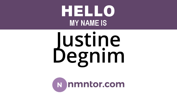 Justine Degnim