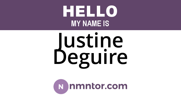 Justine Deguire