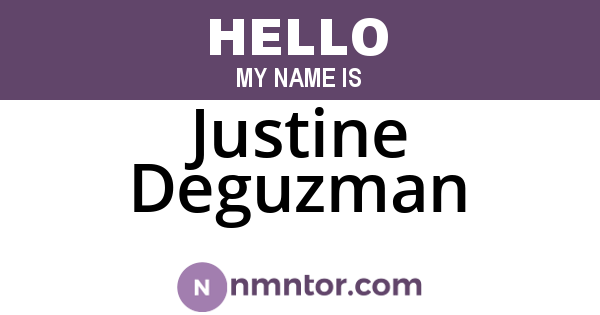 Justine Deguzman