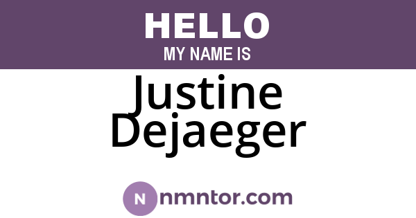 Justine Dejaeger