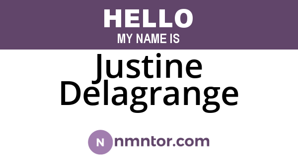 Justine Delagrange
