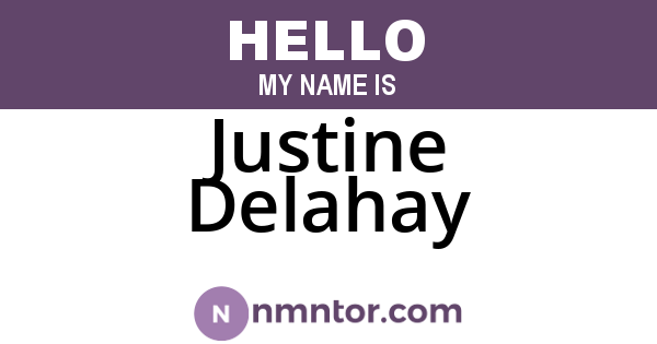 Justine Delahay