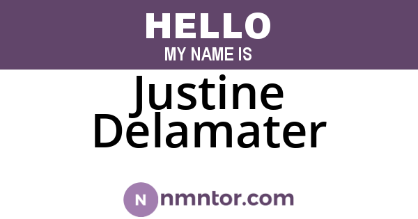 Justine Delamater