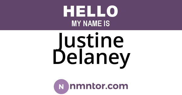 Justine Delaney