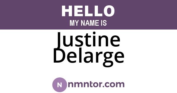 Justine Delarge