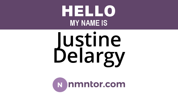Justine Delargy