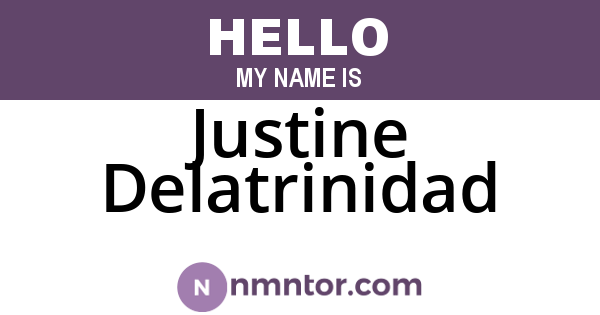 Justine Delatrinidad