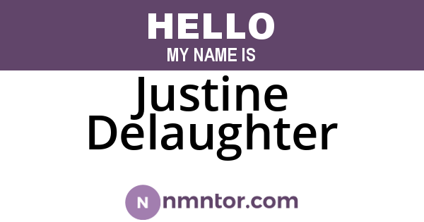 Justine Delaughter