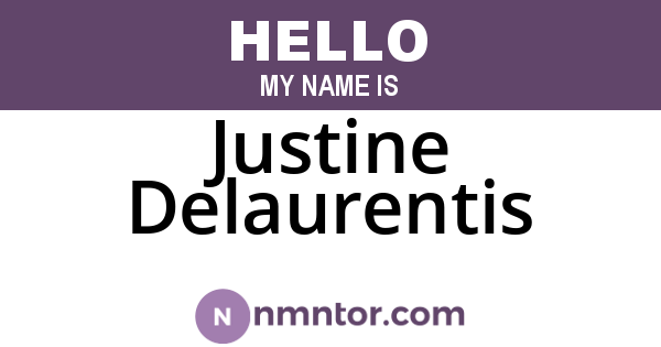 Justine Delaurentis