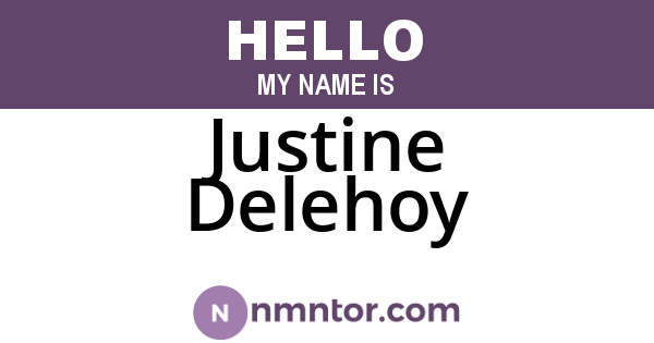Justine Delehoy
