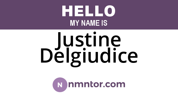 Justine Delgiudice