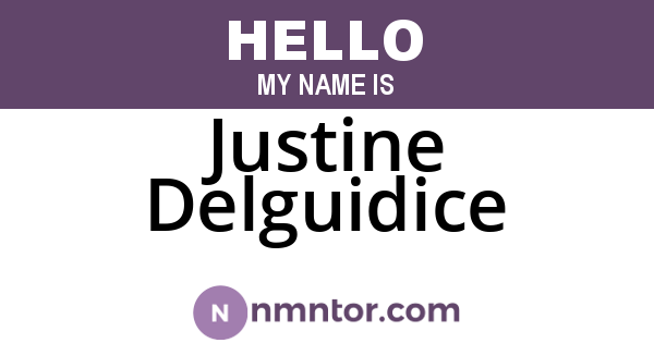 Justine Delguidice