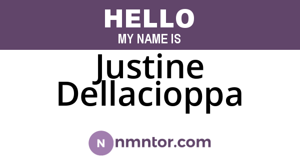 Justine Dellacioppa
