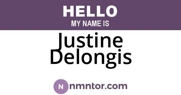 Justine Delongis