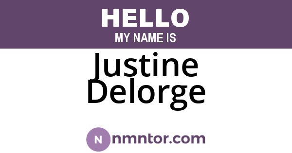 Justine Delorge